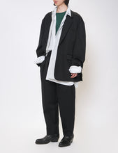 Load image into Gallery viewer, LT BLUE GREY OVERSIZED LAYERED SHIRT
