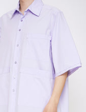 Load image into Gallery viewer, LILAC SHORT SLEEVE BOXY SHIRT
