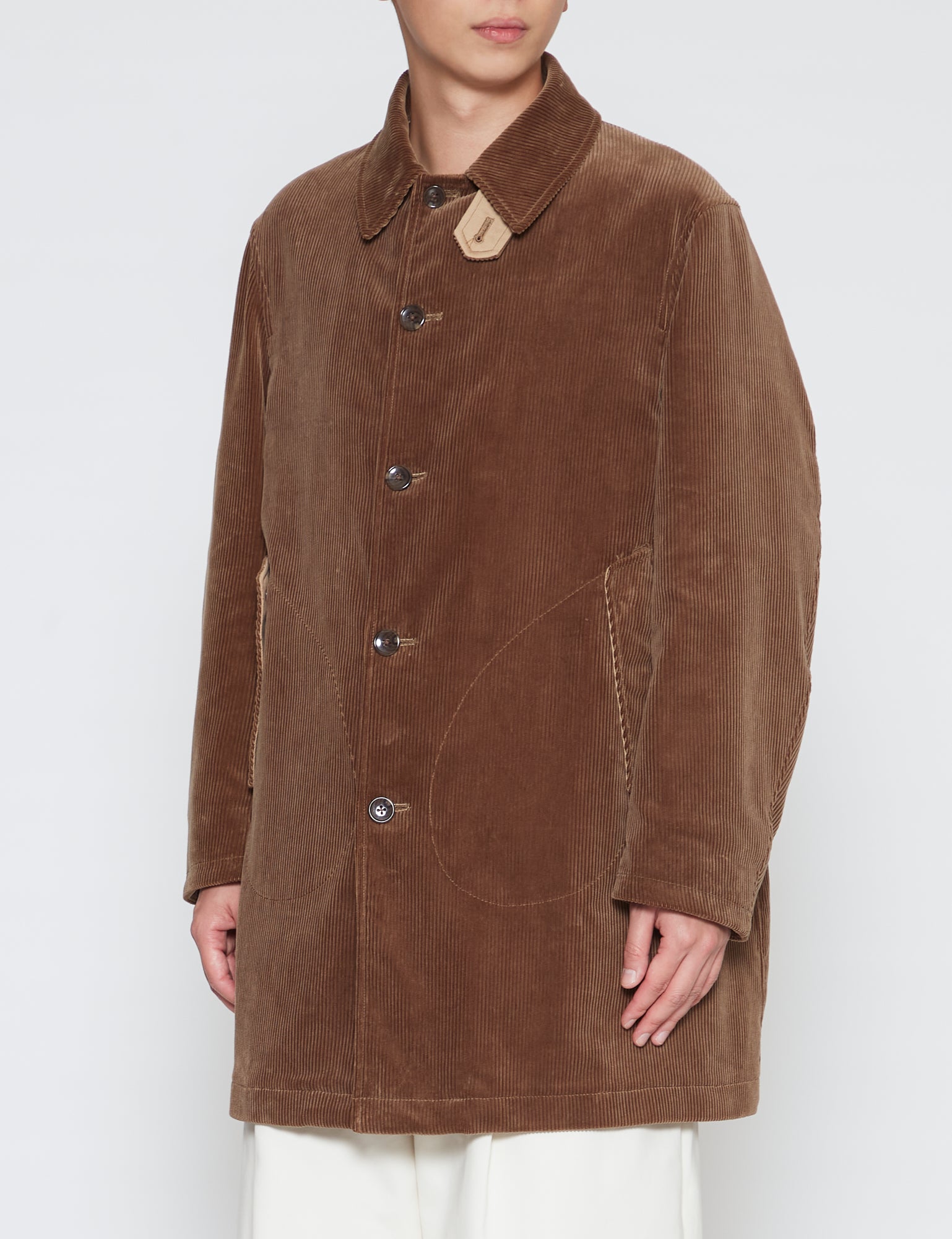 KHAKI CORDUROY COAT