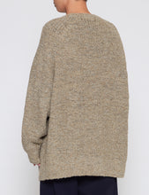 Load image into Gallery viewer, BEIGE V-NECK KNIT SWEATER

