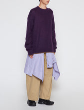 Load image into Gallery viewer, PURPLE AIRY LOOSE KNIT SWEATER
