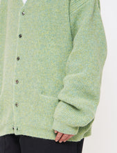 Load image into Gallery viewer, LIME BABY ALPACA RIB CARDIGAN
