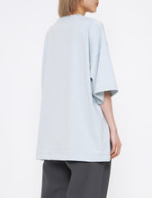 Load image into Gallery viewer, MIST BLUE EMBROIDERED T-SHIRT
