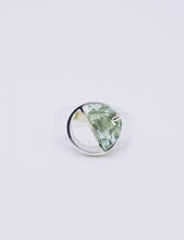 Load image into Gallery viewer, SILVER HALF STONE SIGNET RING
