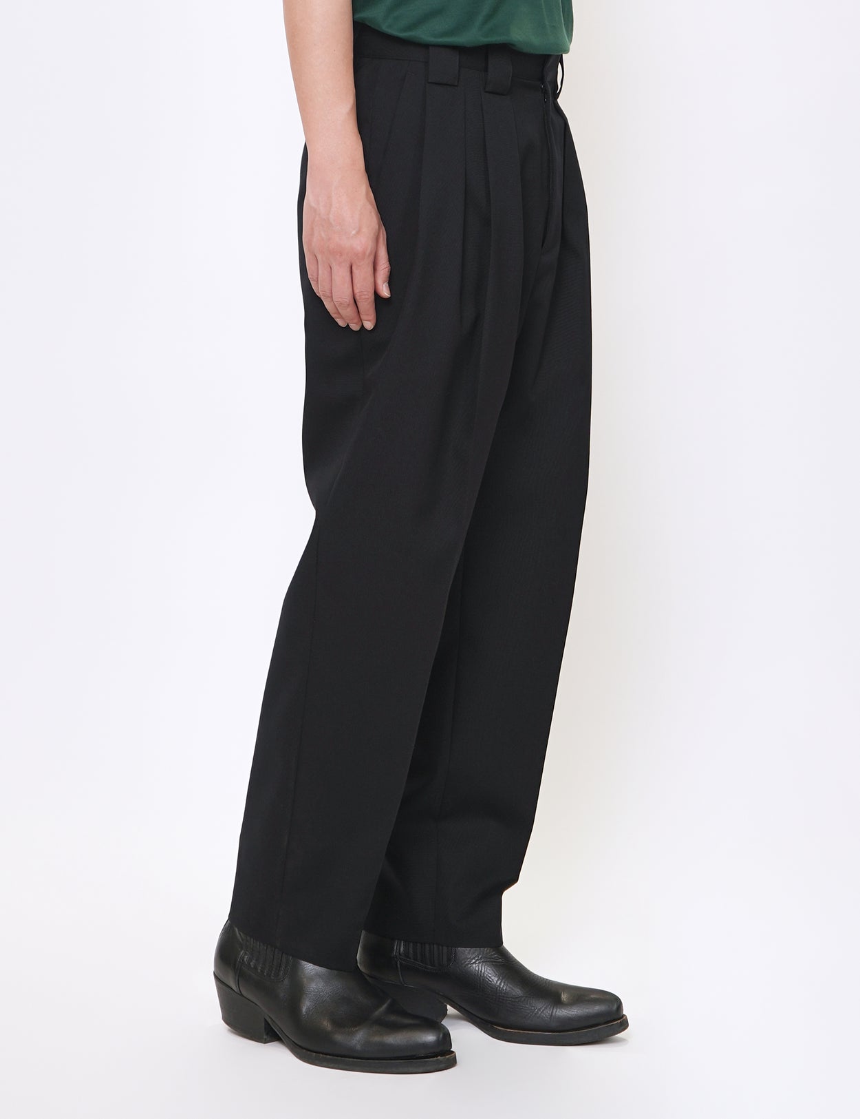 限定販売】 Stein DOUBLE DOUBLE tity KHAKI WIDE WIDE TROUSERS