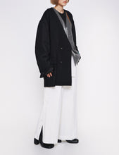 Load image into Gallery viewer, BLACK OVERSIZED NO COLLAR TAILORED JACKET
