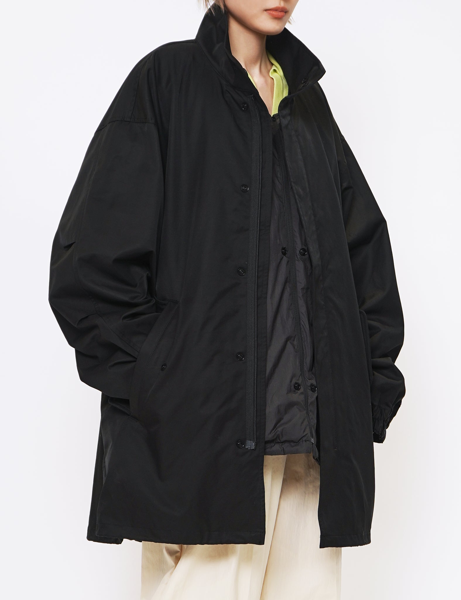 BLACK REVERSIBLE MODS COAT