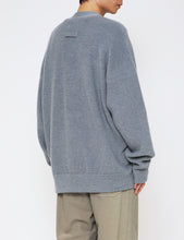 Load image into Gallery viewer, BLUE GREY FINE KID MOHAIR CARDIGAN
