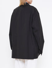 Load image into Gallery viewer, DARK CHARCOAL OVERSIZED SINGLE BREASTED JACKET
