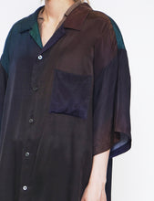 Load image into Gallery viewer, GRADATION OVERSIZED CUPRO OPEN COLLAR SS SHIRT
