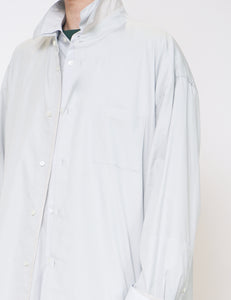 LT BLUE GREY OVERSIZED LAYERED SHIRT