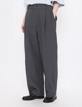 Load image into Gallery viewer, N. GREY GRADATION PLEATS TWO TUCK TROUSERS
